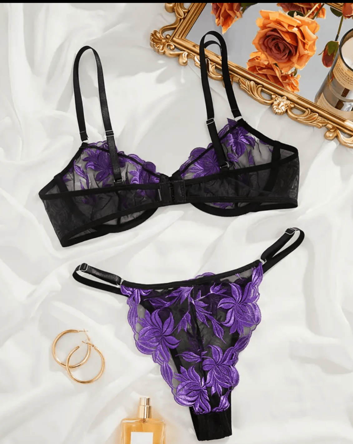 purple lingerie
