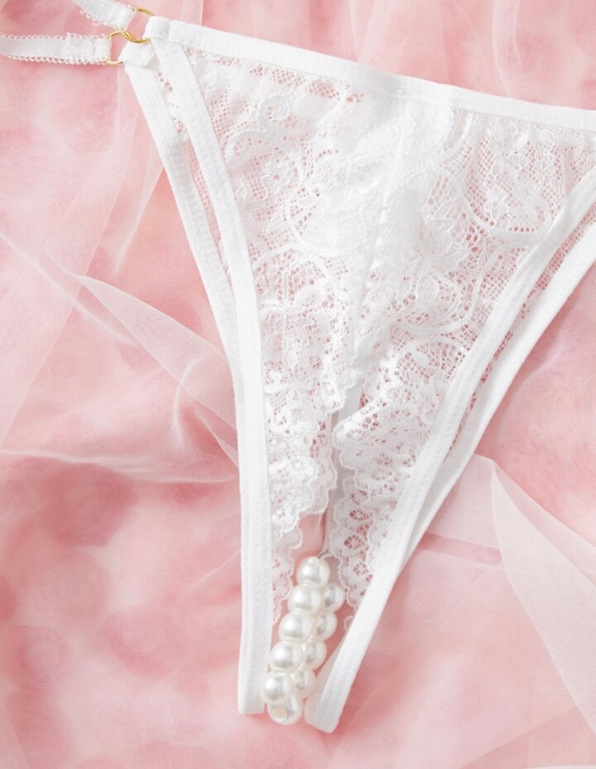 white thong bridal wedding