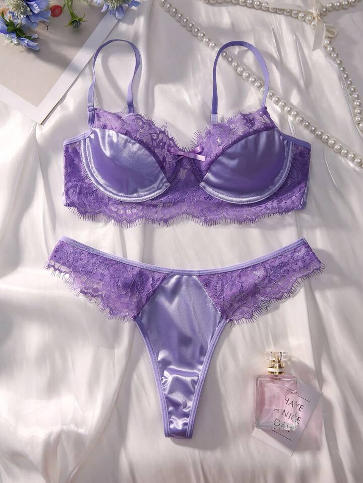 purple lingerie set