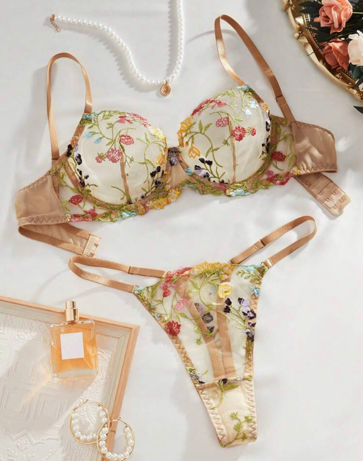brown lingerie set