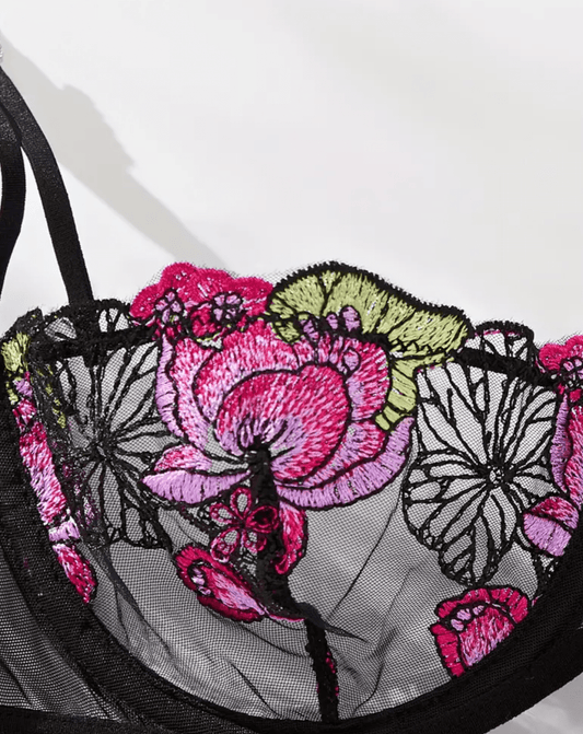 pink bralette lingerie