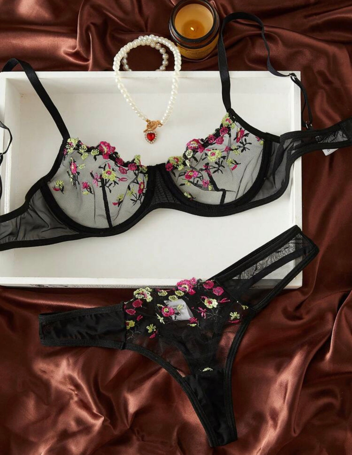 black lingerie