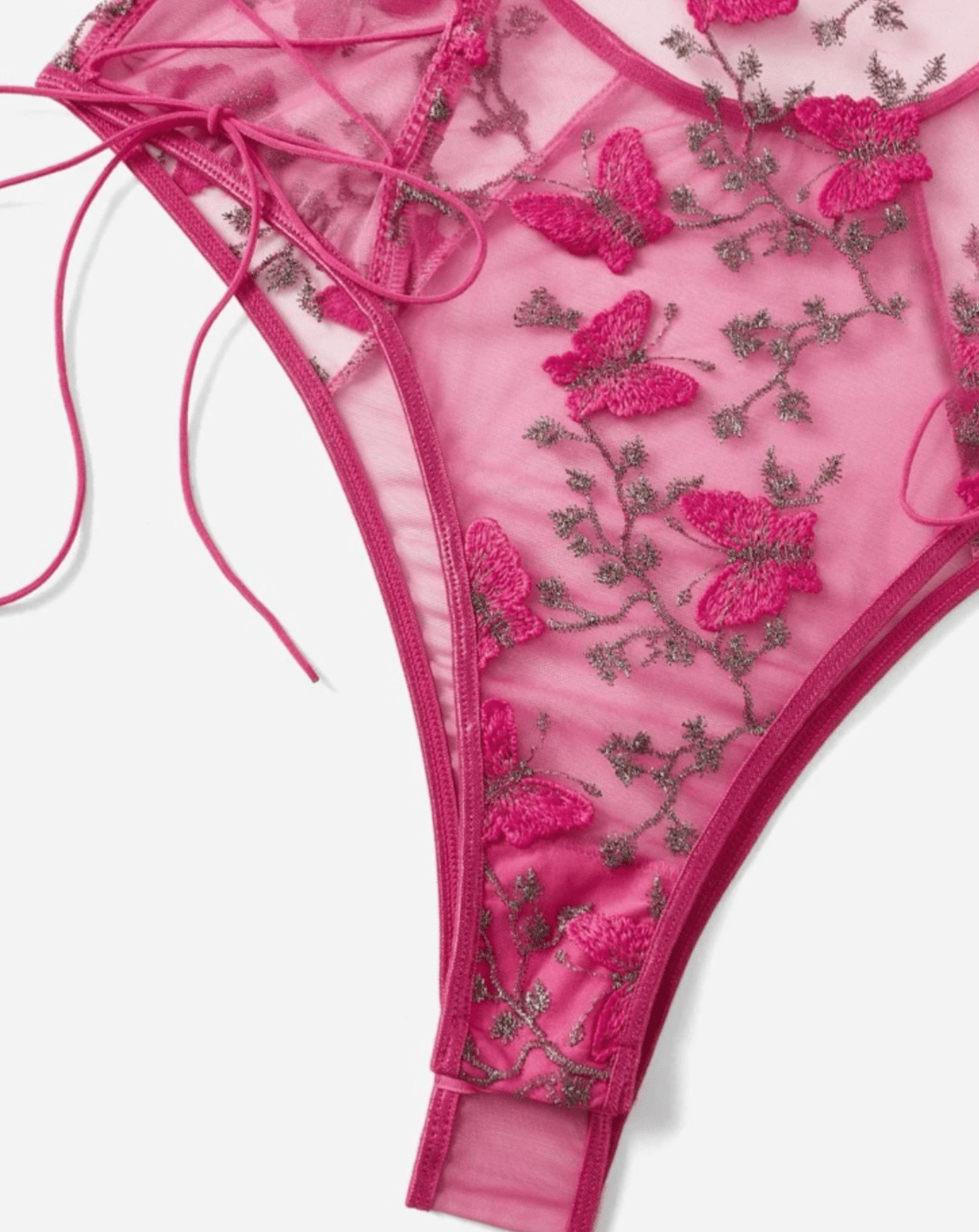 pink lace lingerie