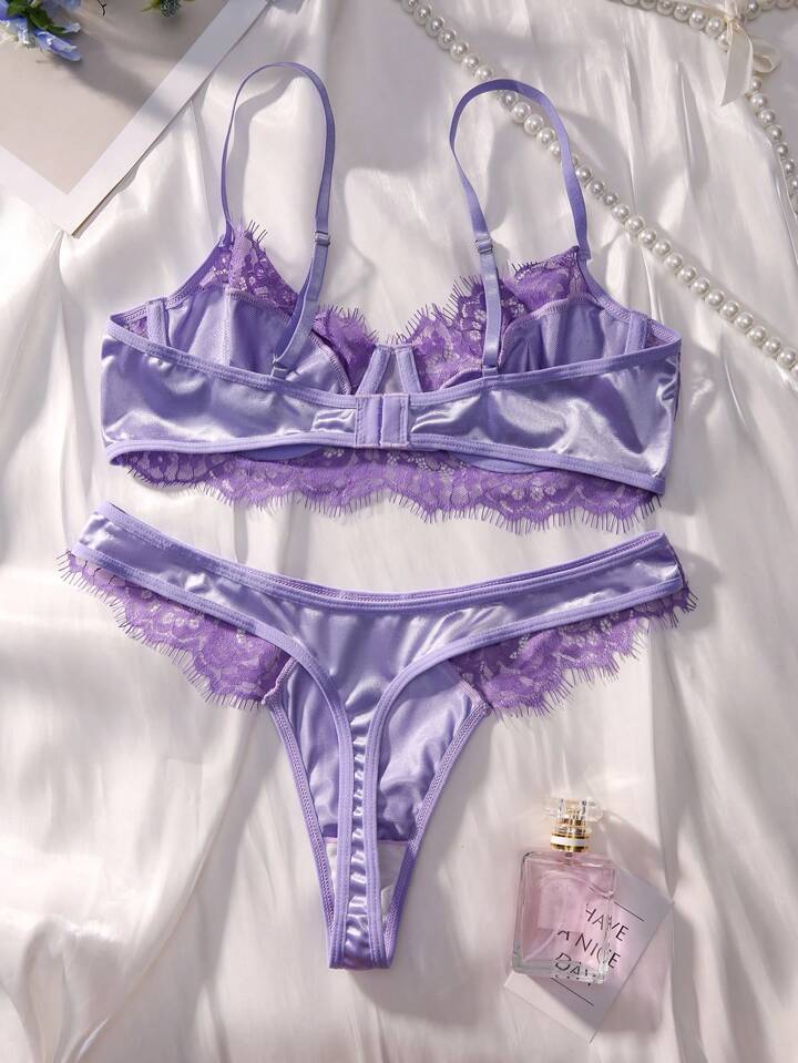 purple lingerie