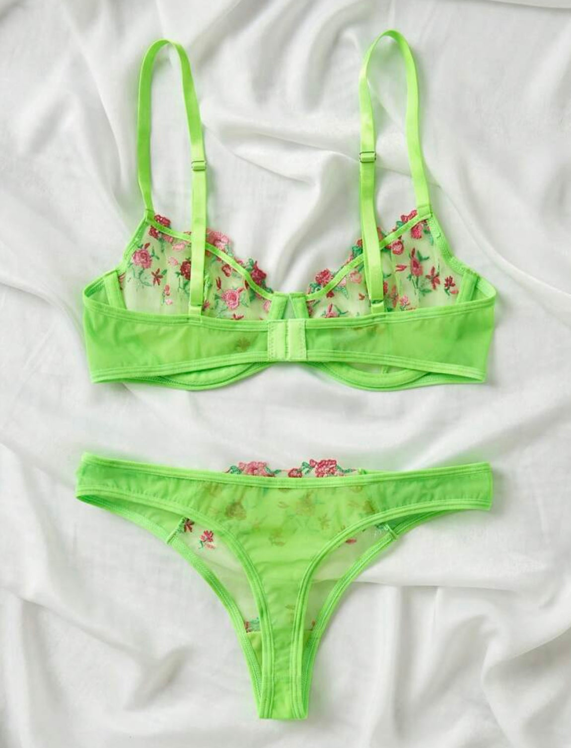 Lime Green Neon Lingerie Set - Self Care Shop