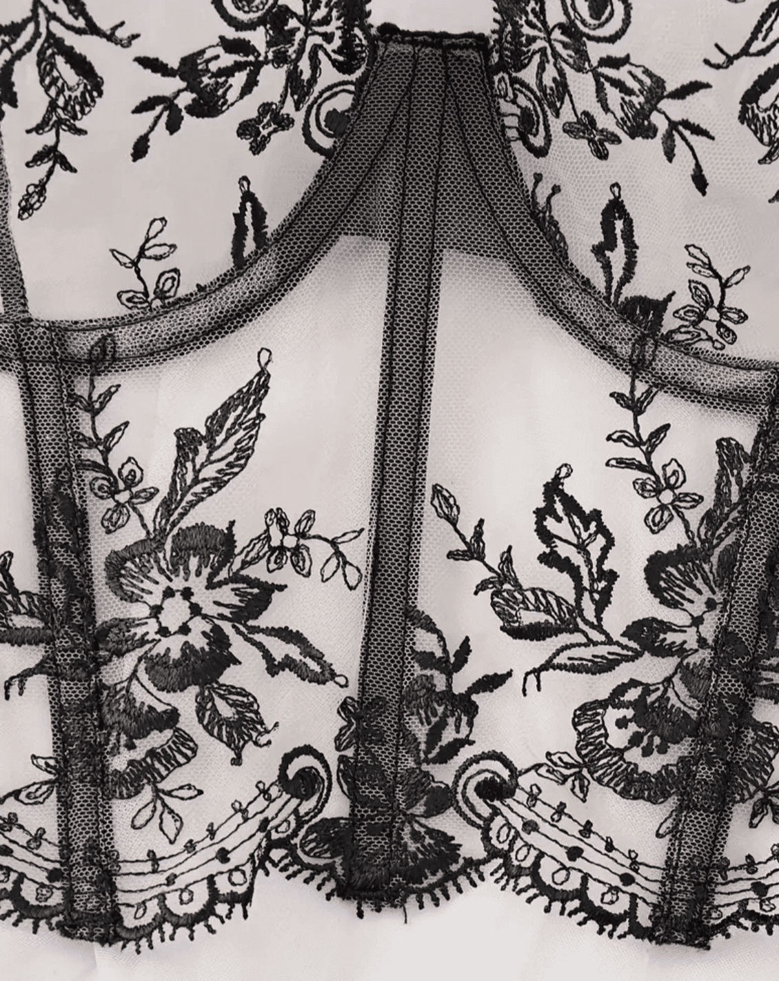 black lace corset