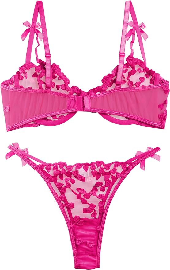 Pink Lingerie Set Womens Intimates Apparel