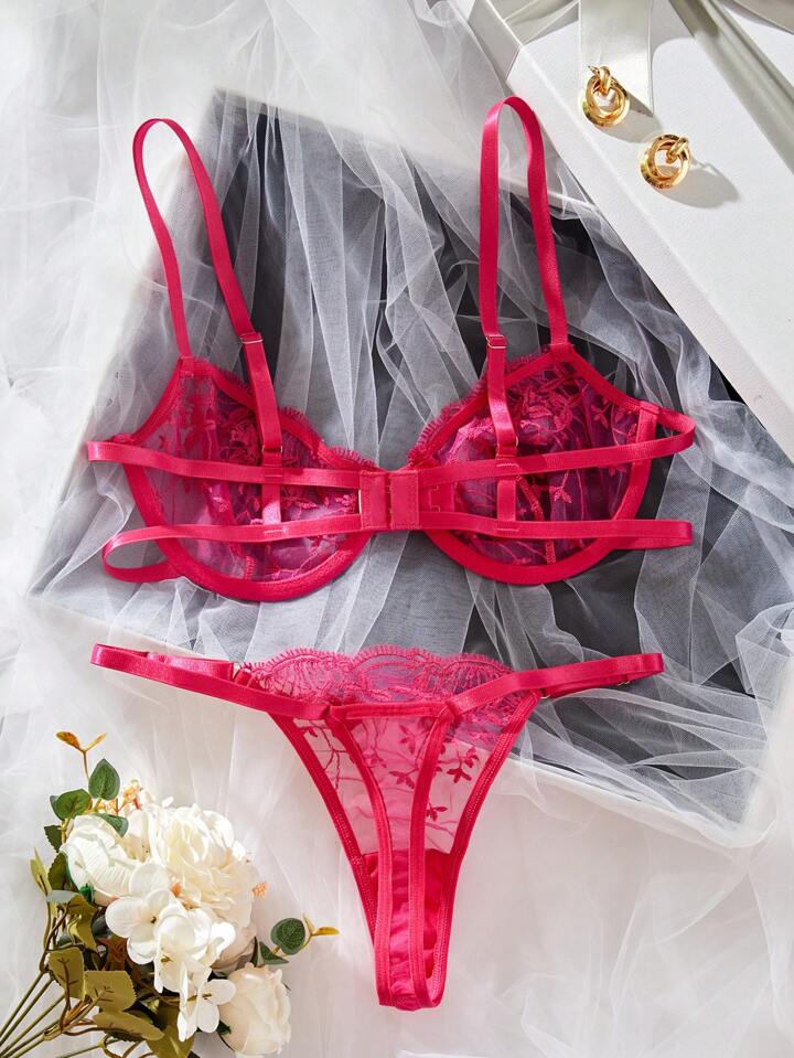 pink lingerie set