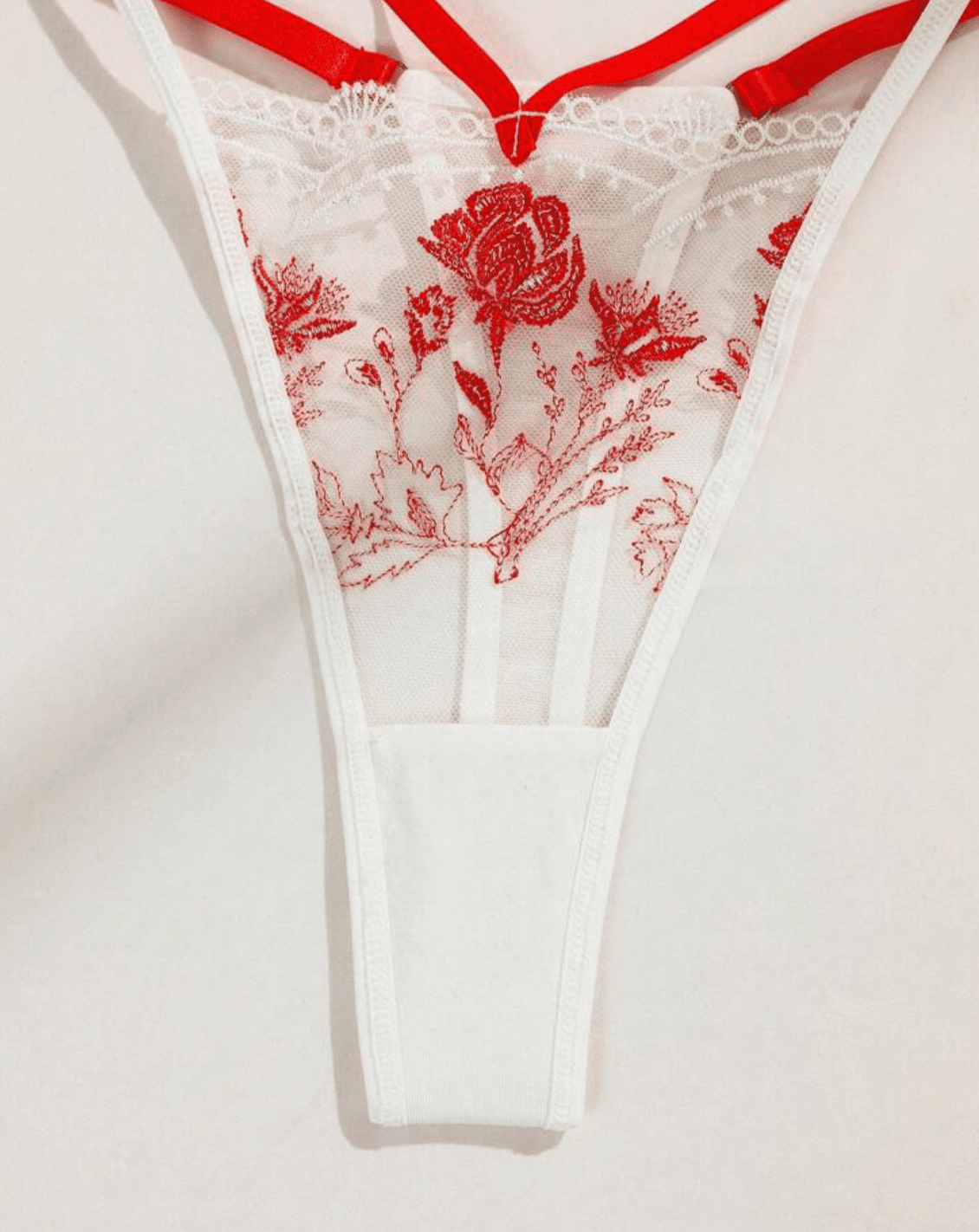 red thong lingerie