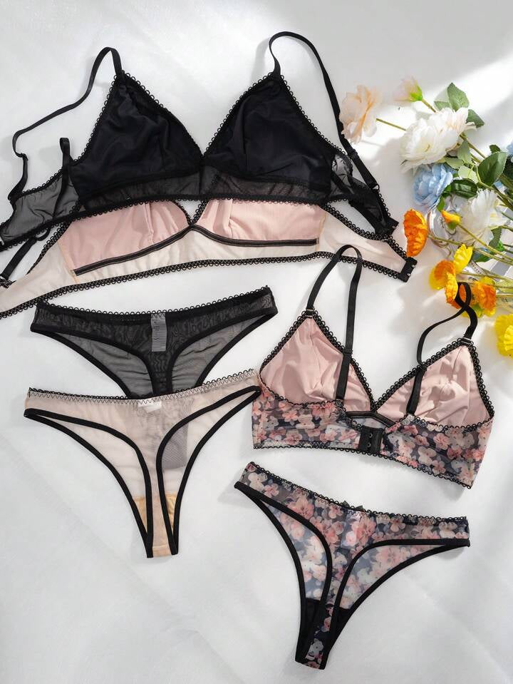 lingerie sets pack of 3