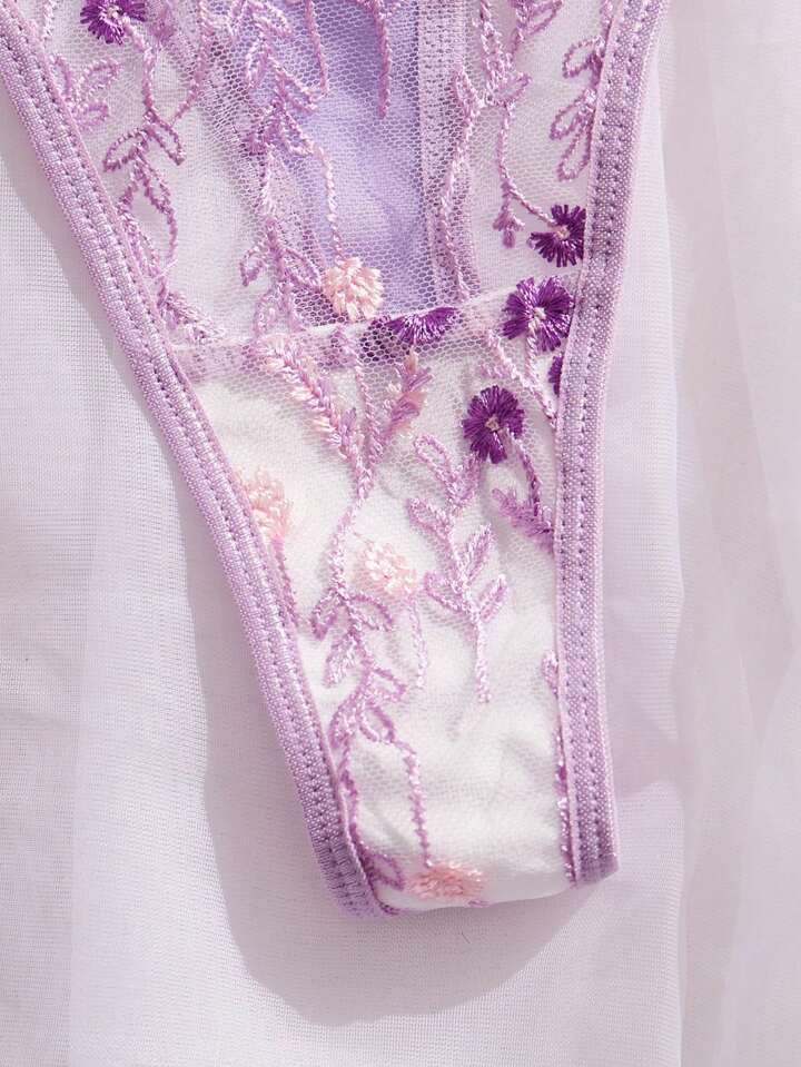 purple sexy underwear
