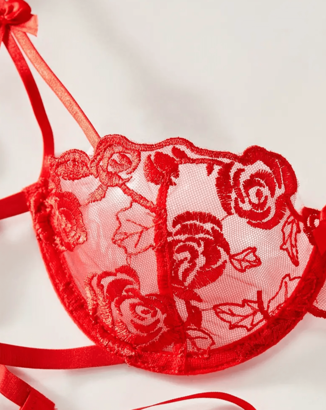 red lace bra brassier lingerie