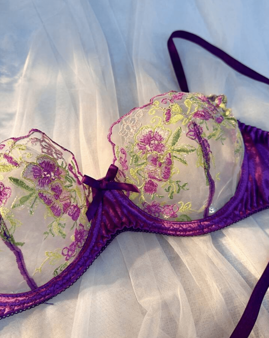 purple bralette negligees