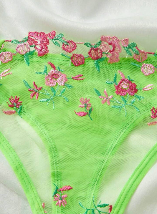 Lime Green Neon Lingerie Set - Self Care Shop
