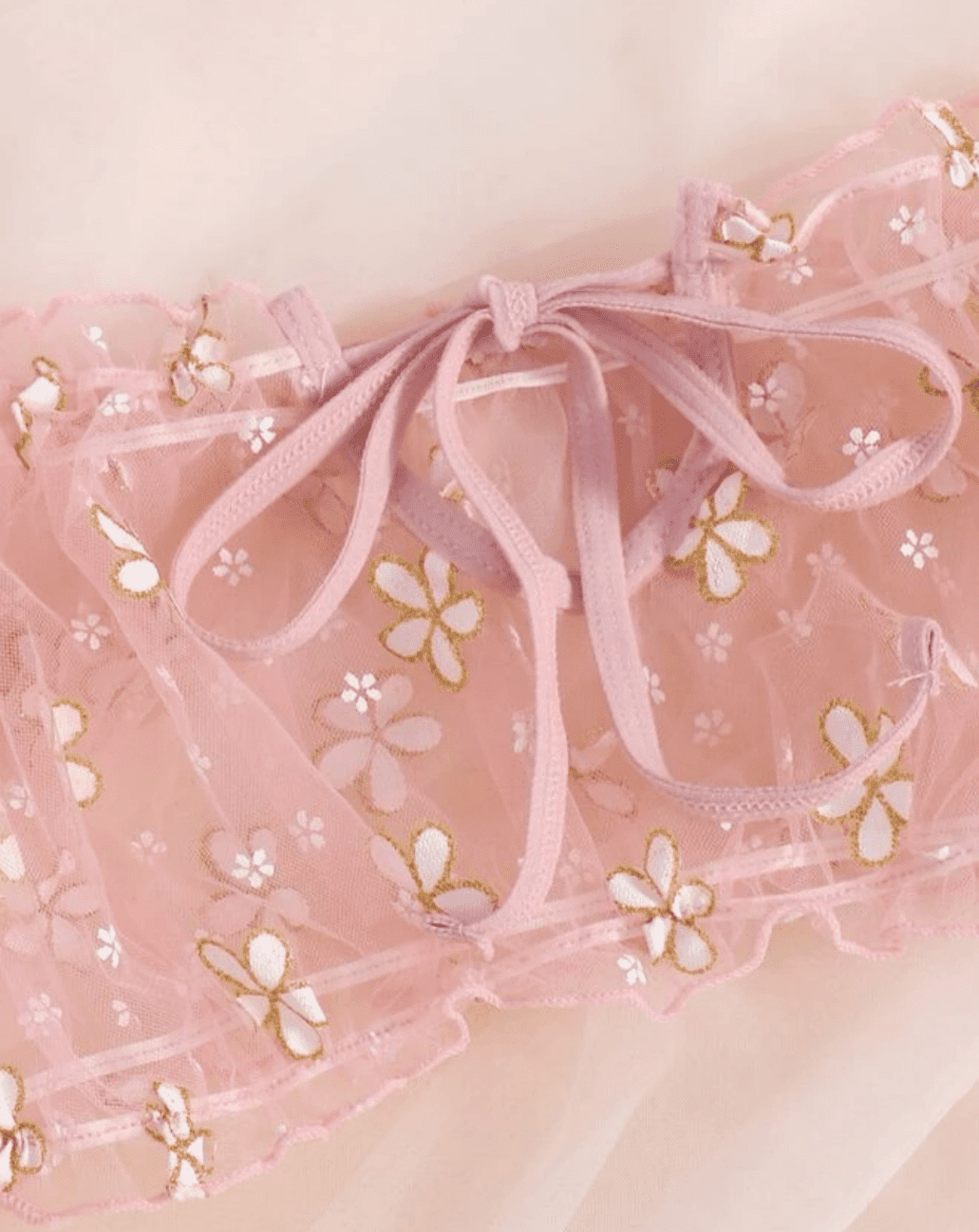 pink bralette