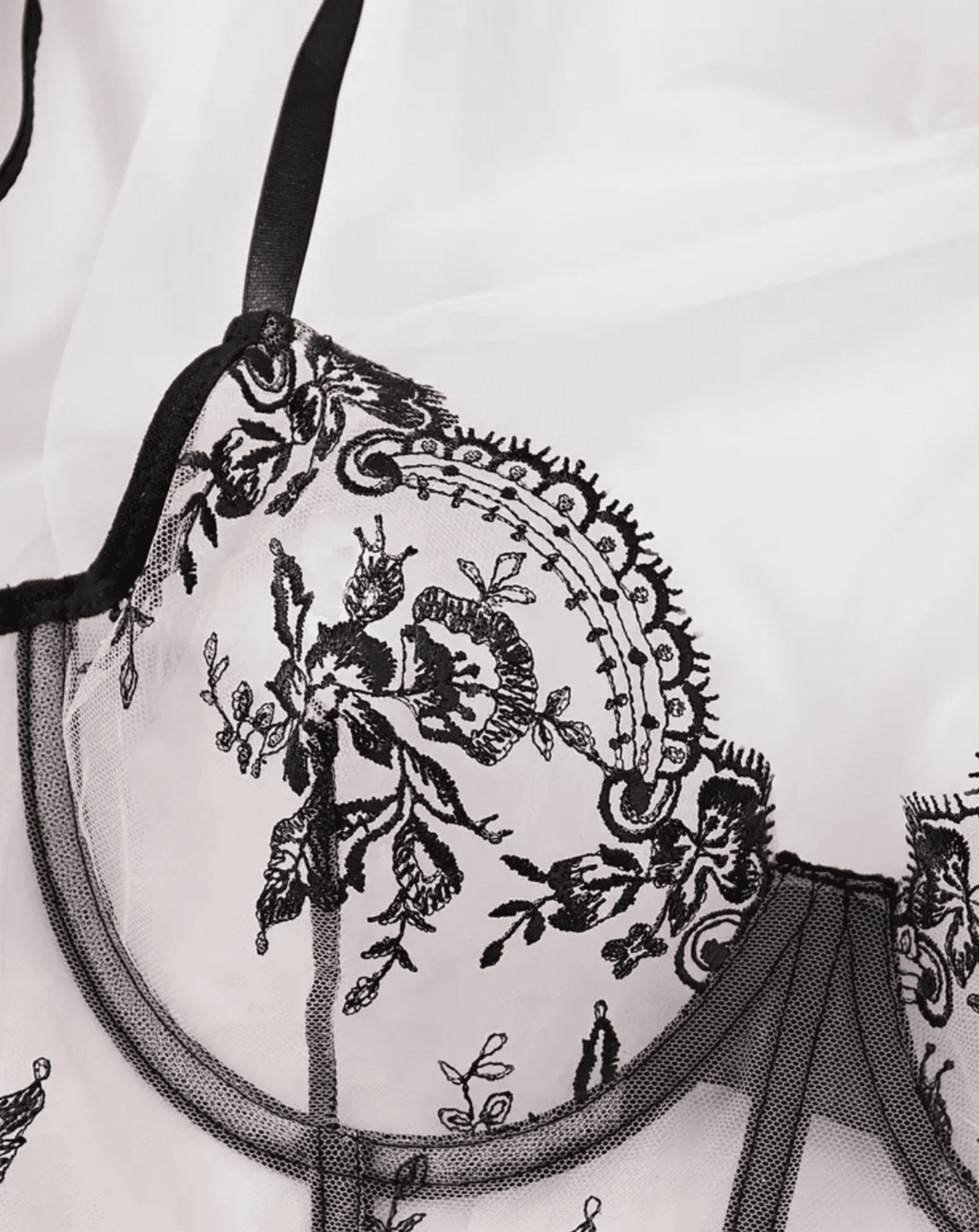 black lace bra negligees