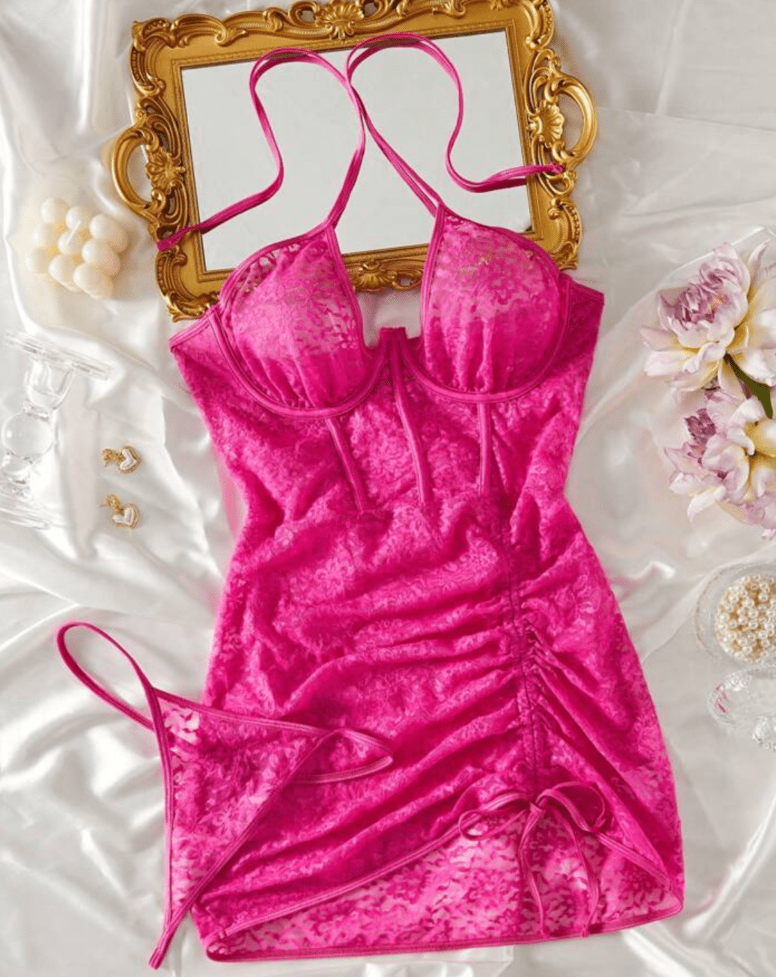 hot pink negligees