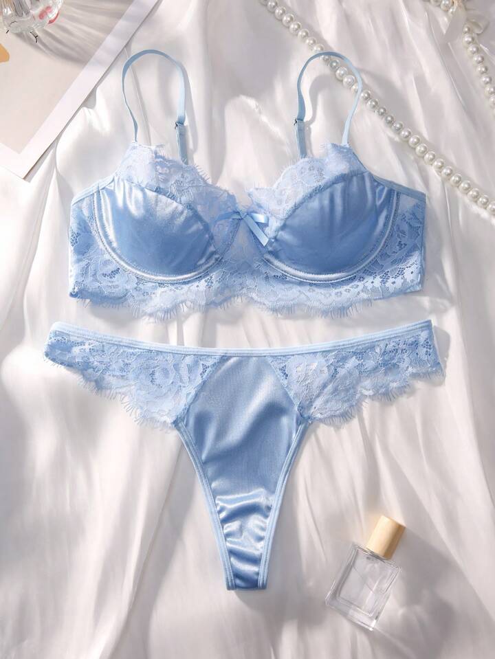 blue lingerie set