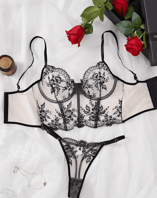 negligees black corset lingerie
