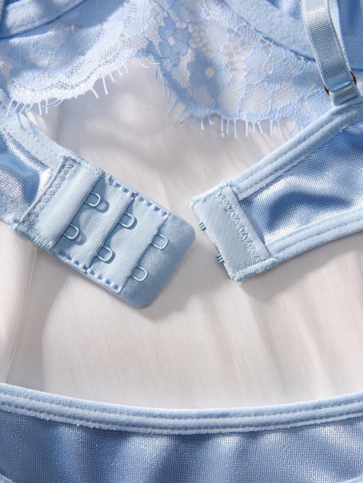 blue bralette