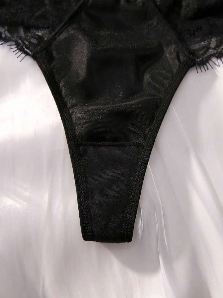 black thong lace