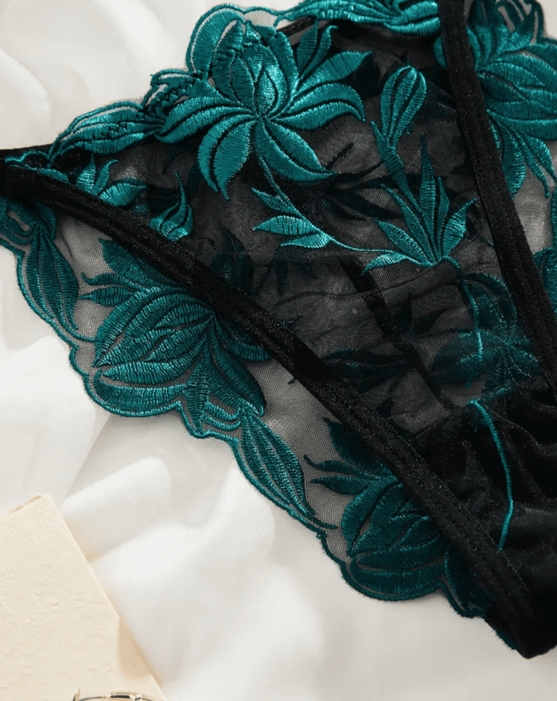 green thong lingerie