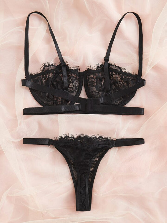 black lingerie set