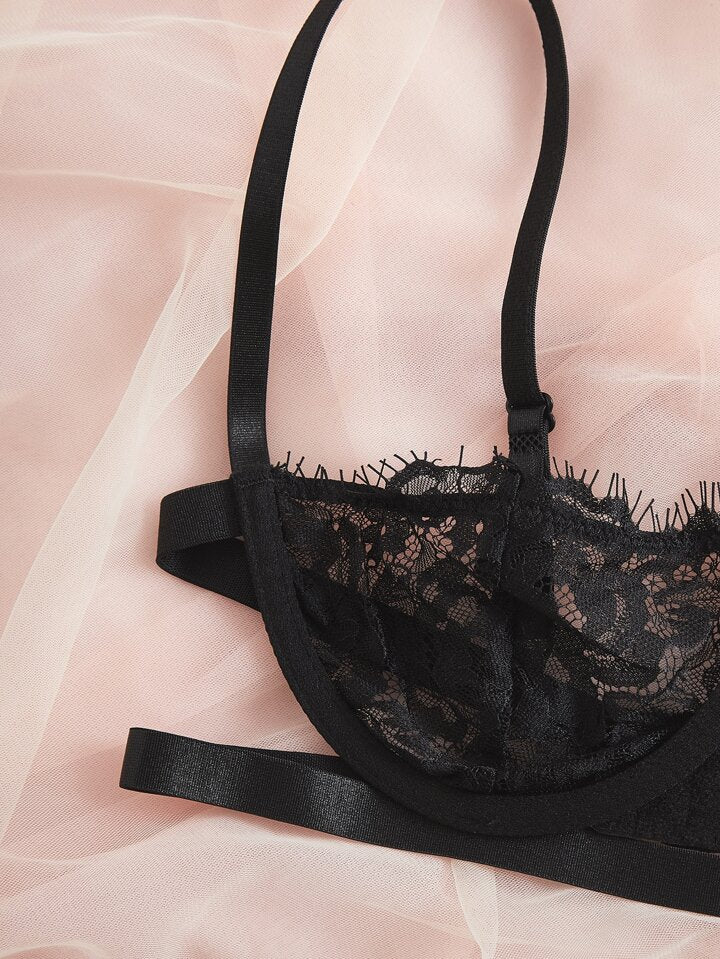 black lace bra