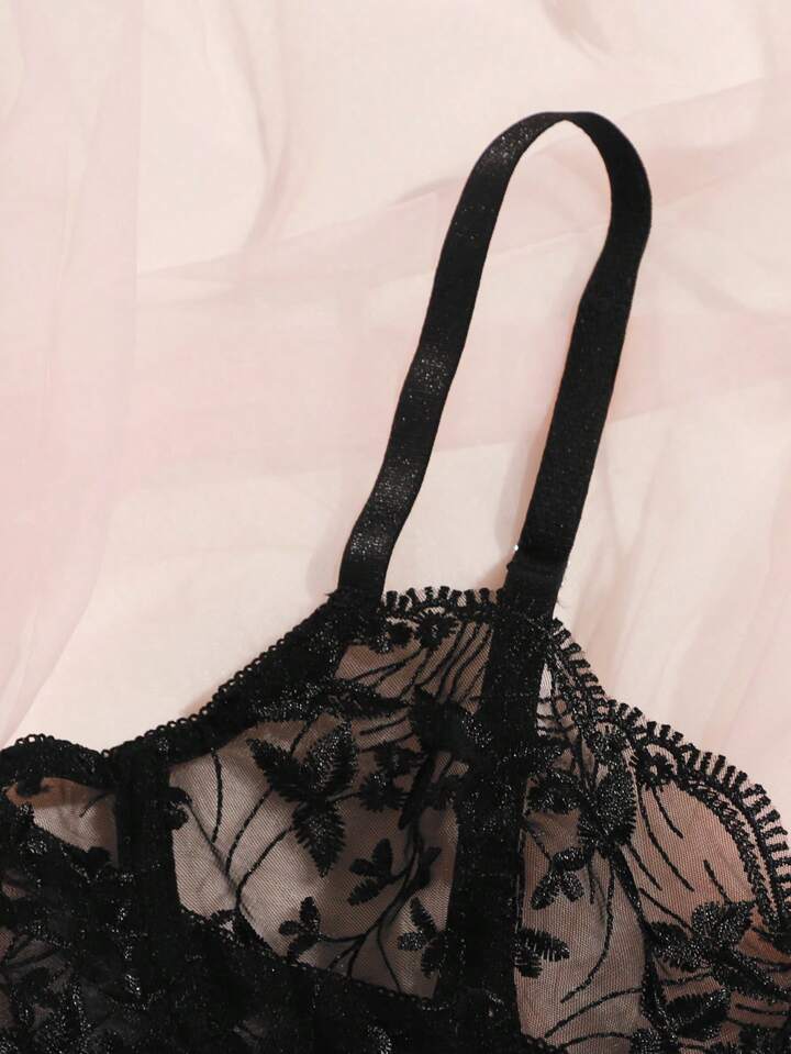 black bralette