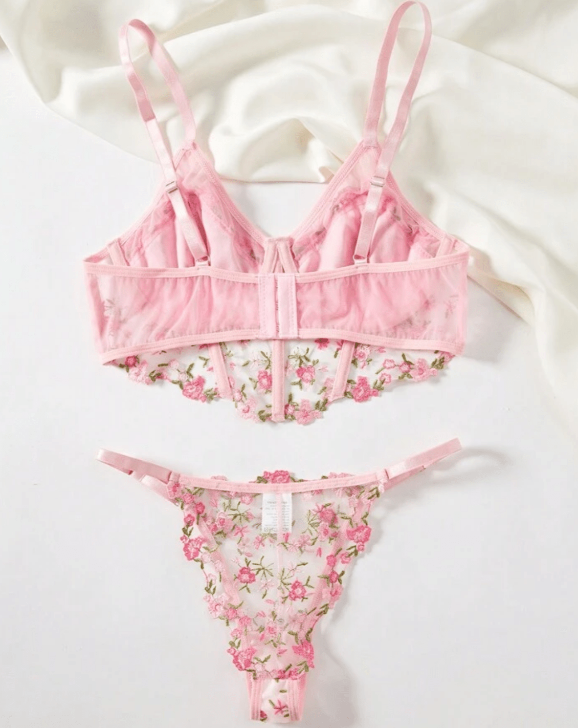 pink corset lingerie