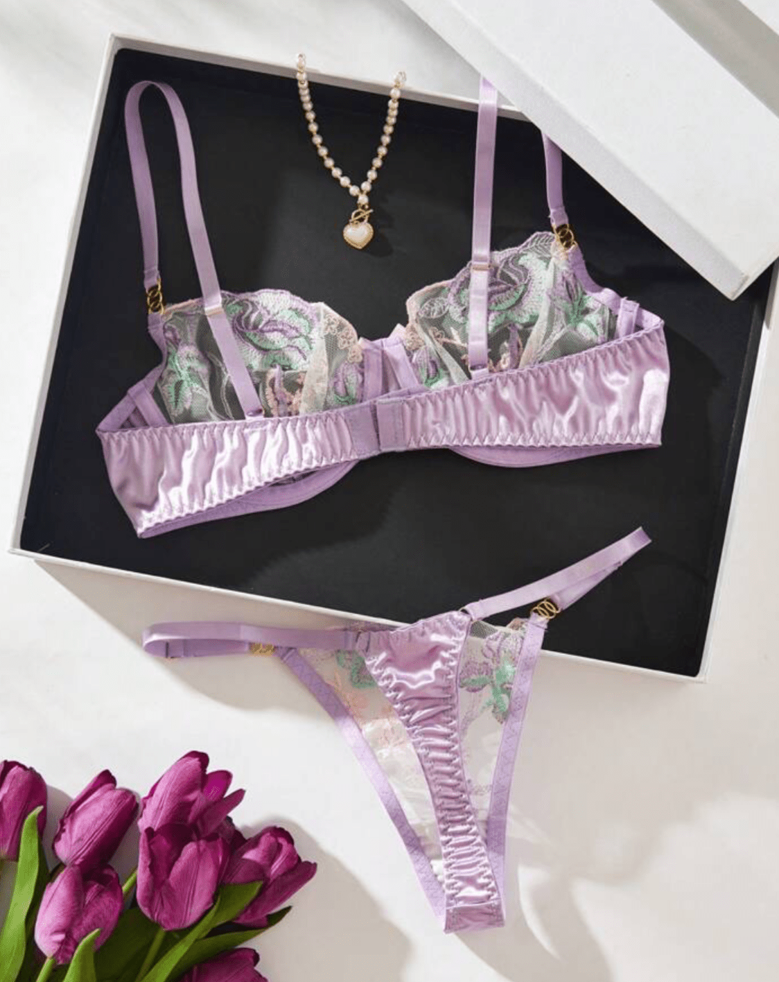 purple lingerie set