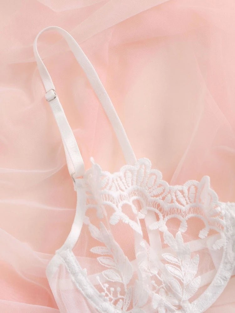 Bridal Lingerie Set Embroidered - Self Care Shop