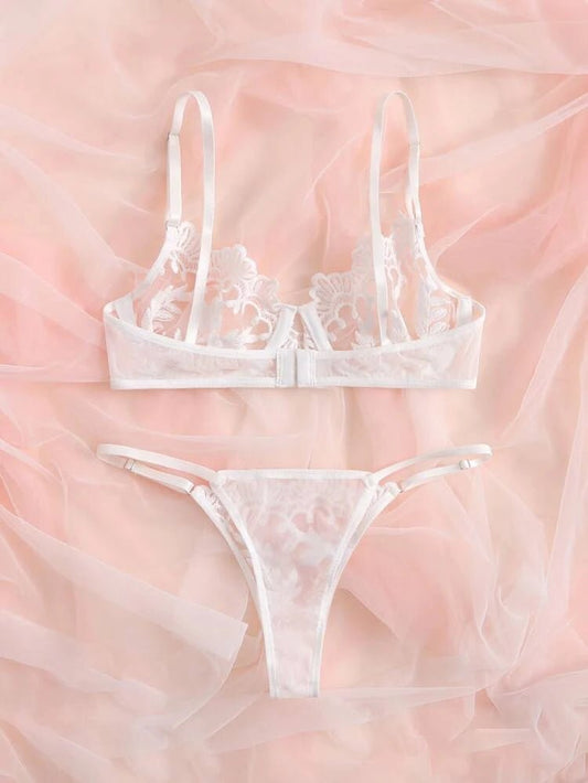 Bridal Lingerie Set Embroidered - Self Care Shop