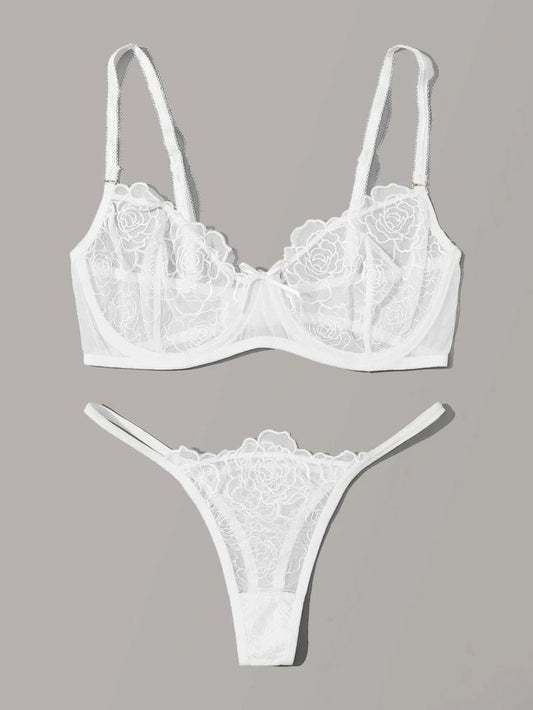 Bridal Lingerie Set Embroidered - Self Care Shop
