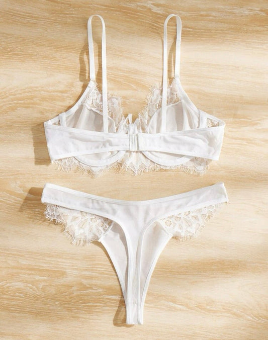 Bridal Lingerie Set White Lace - Self Care Shop