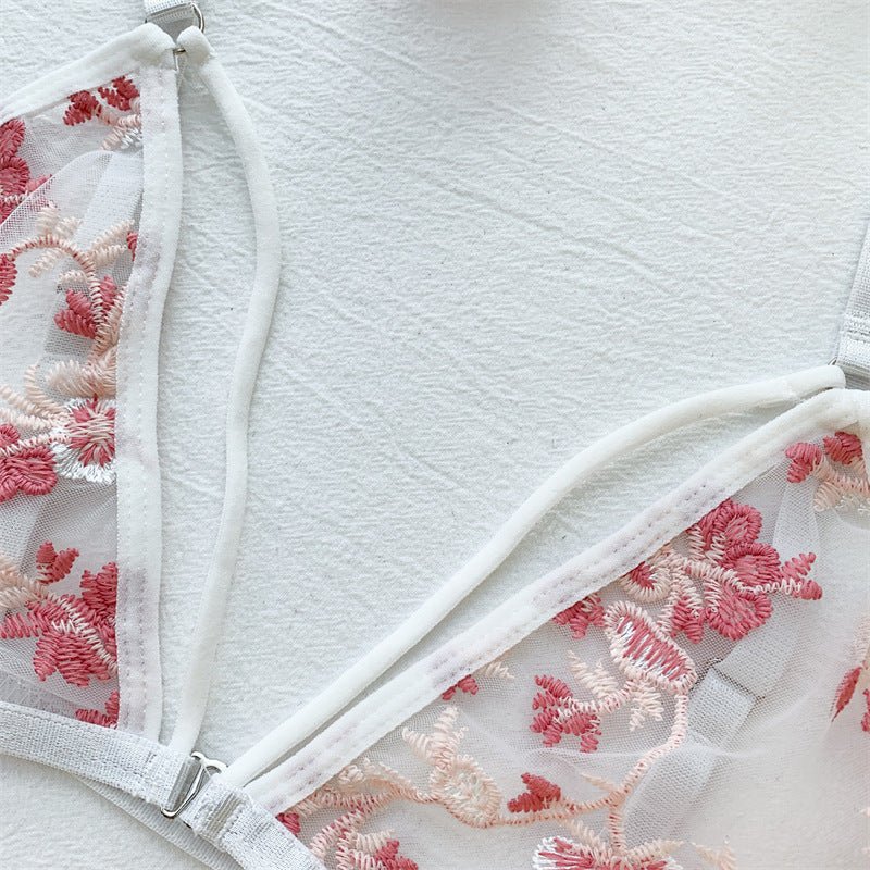 Bridal Lingerie Set White Pink - Self Care Shop