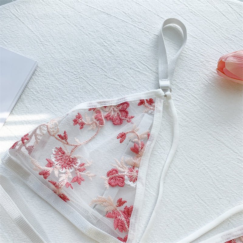 Bridal Lingerie Set White Pink - Self Care Shop