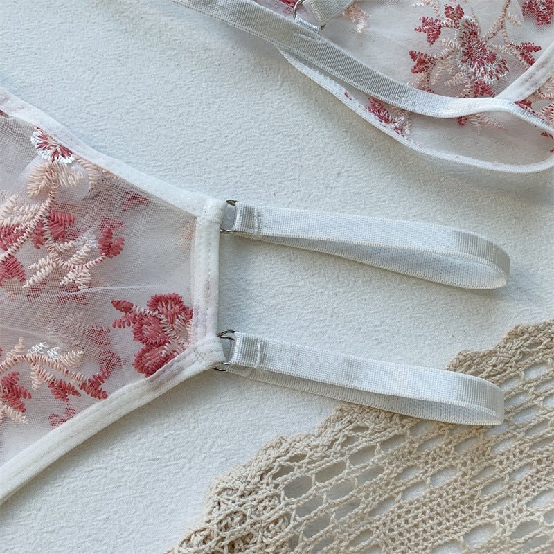 Bridal Lingerie Set White Pink - Self Care Shop