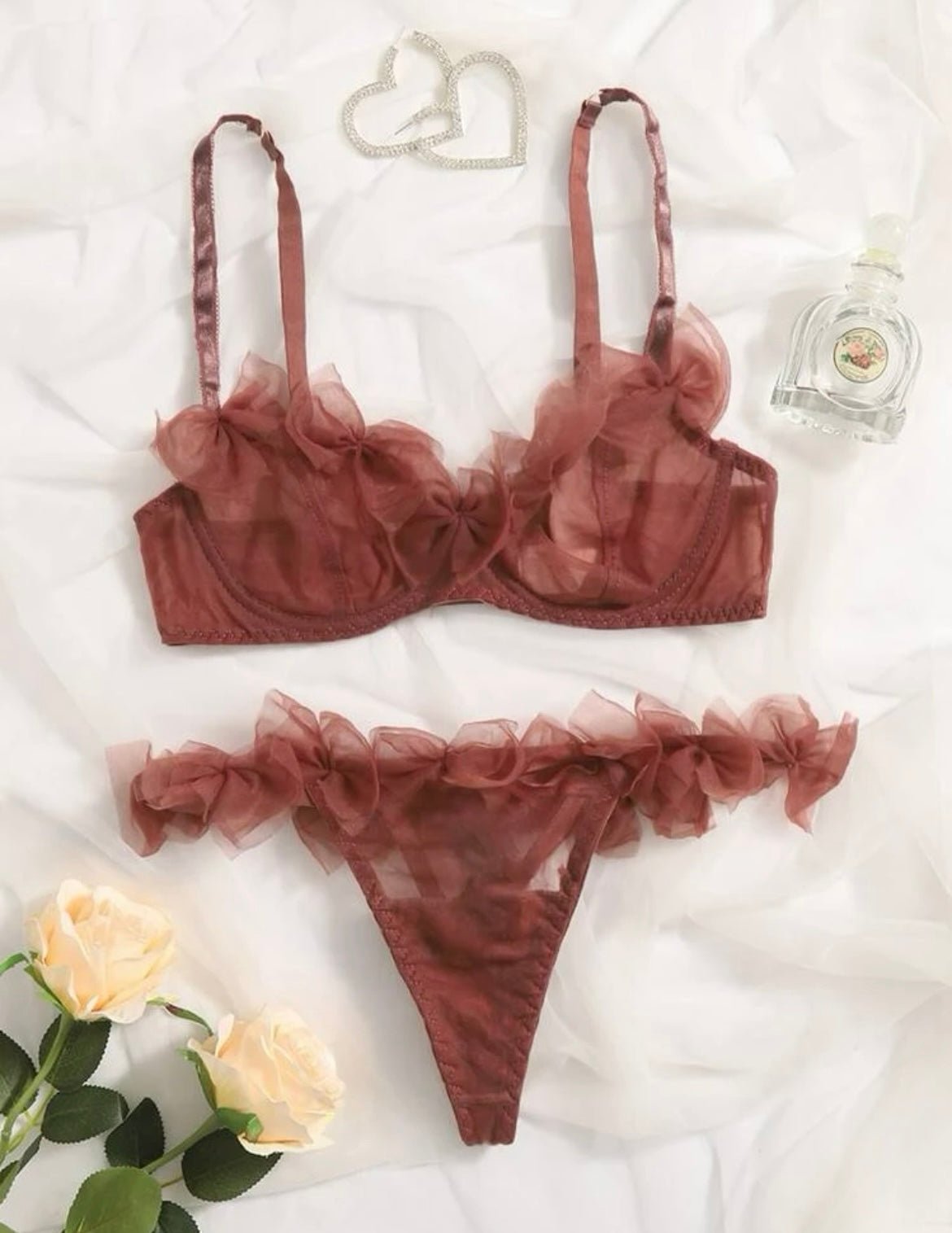 brown lingerie