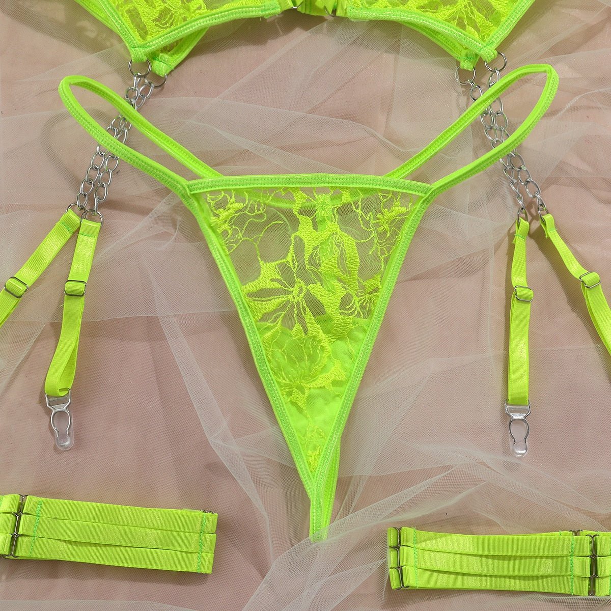 Neon Lingerie Garter Set - Self Care Shop