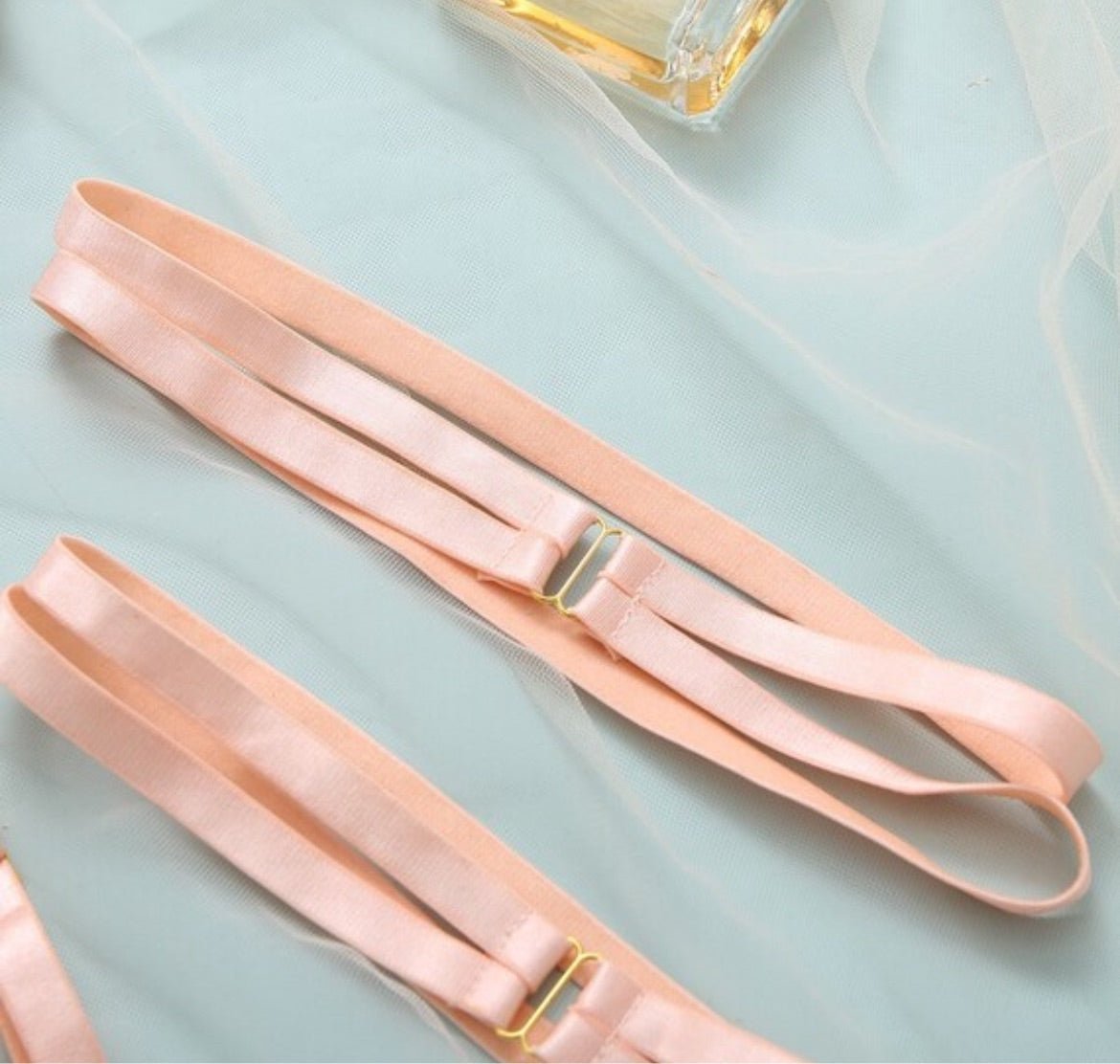 Lingerie Garter Set Embroidered - Self Care Shop
