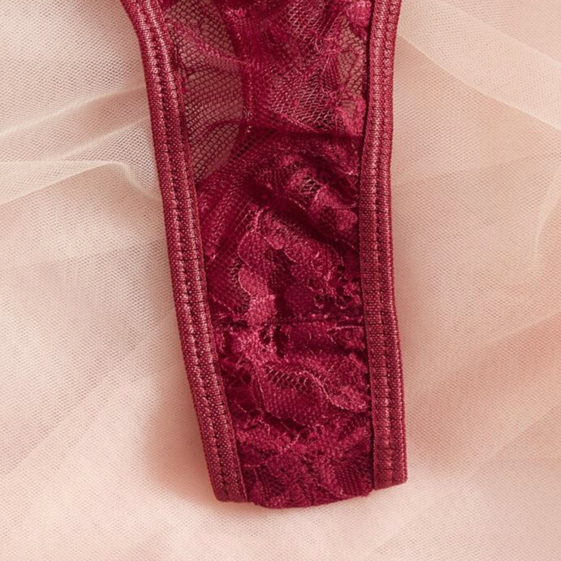 Red Lingerie Set See Through - Self Care Shop