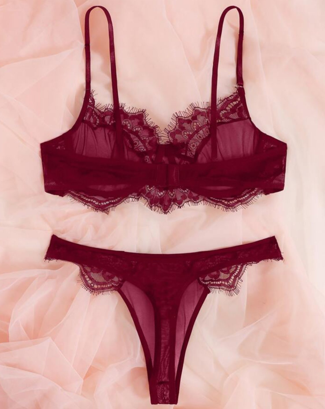 red lingerire