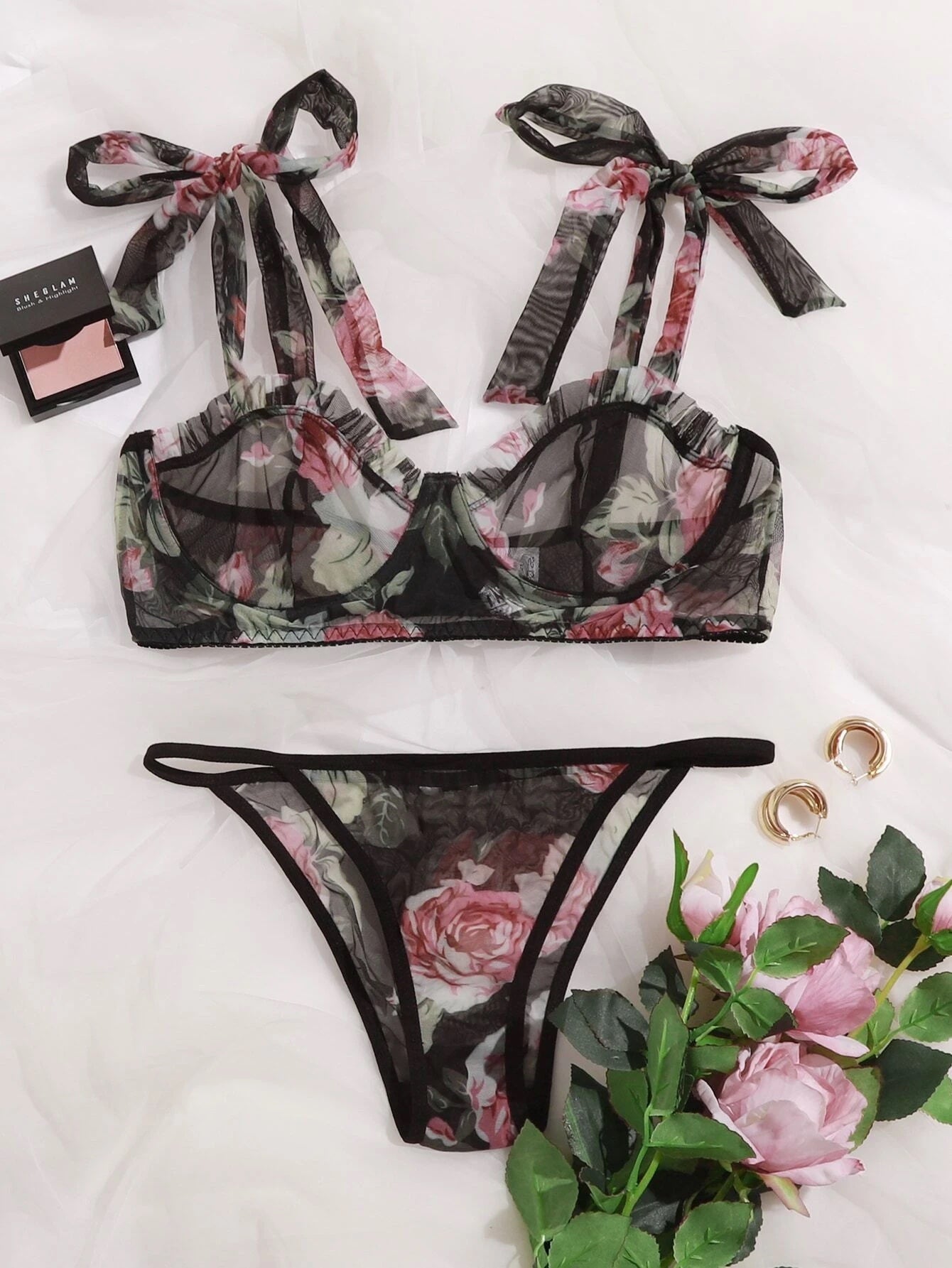 lingerie black sheer