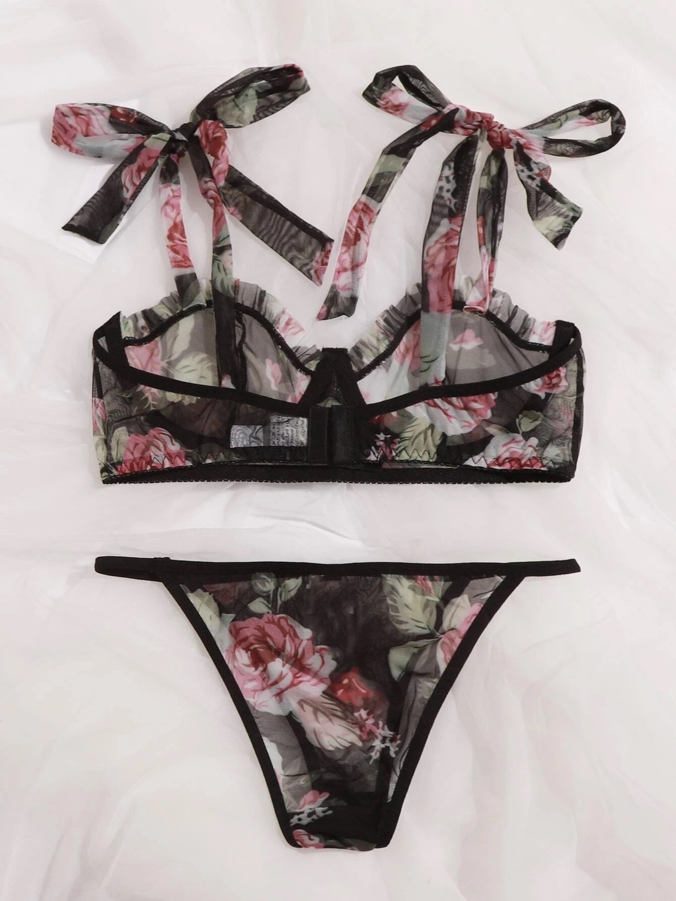 floral lingerie