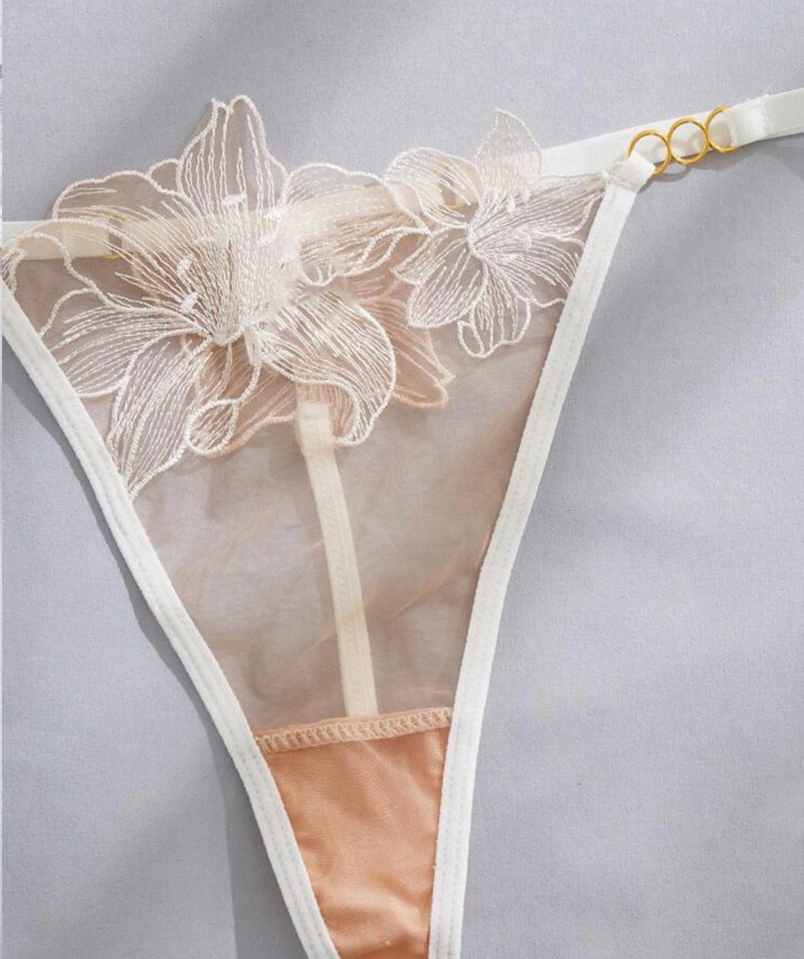 White Lingerie Set Embroidered - Self Care Shop