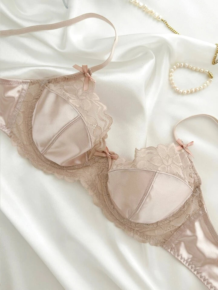 beige lace bra lingerie underwire