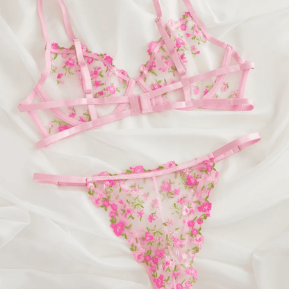 pink lingerie set