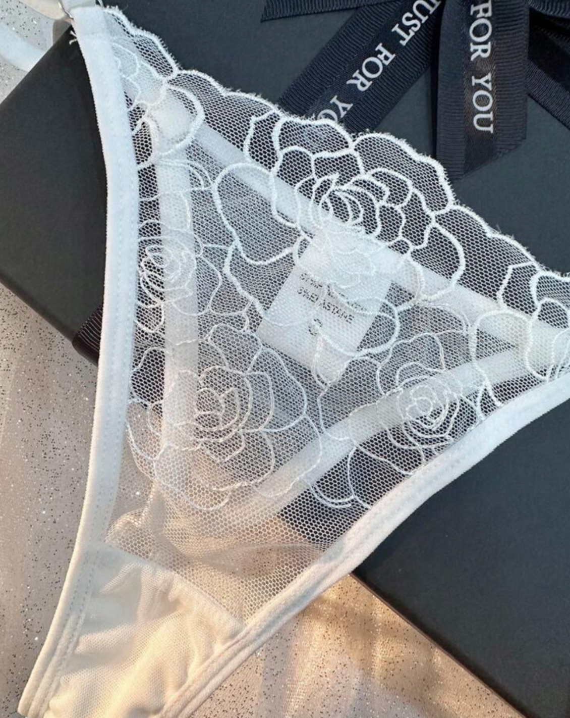 sexy underwear white lace wedding thong