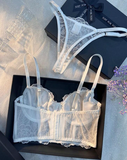 white lace lingerie corset wedding sexy underwear